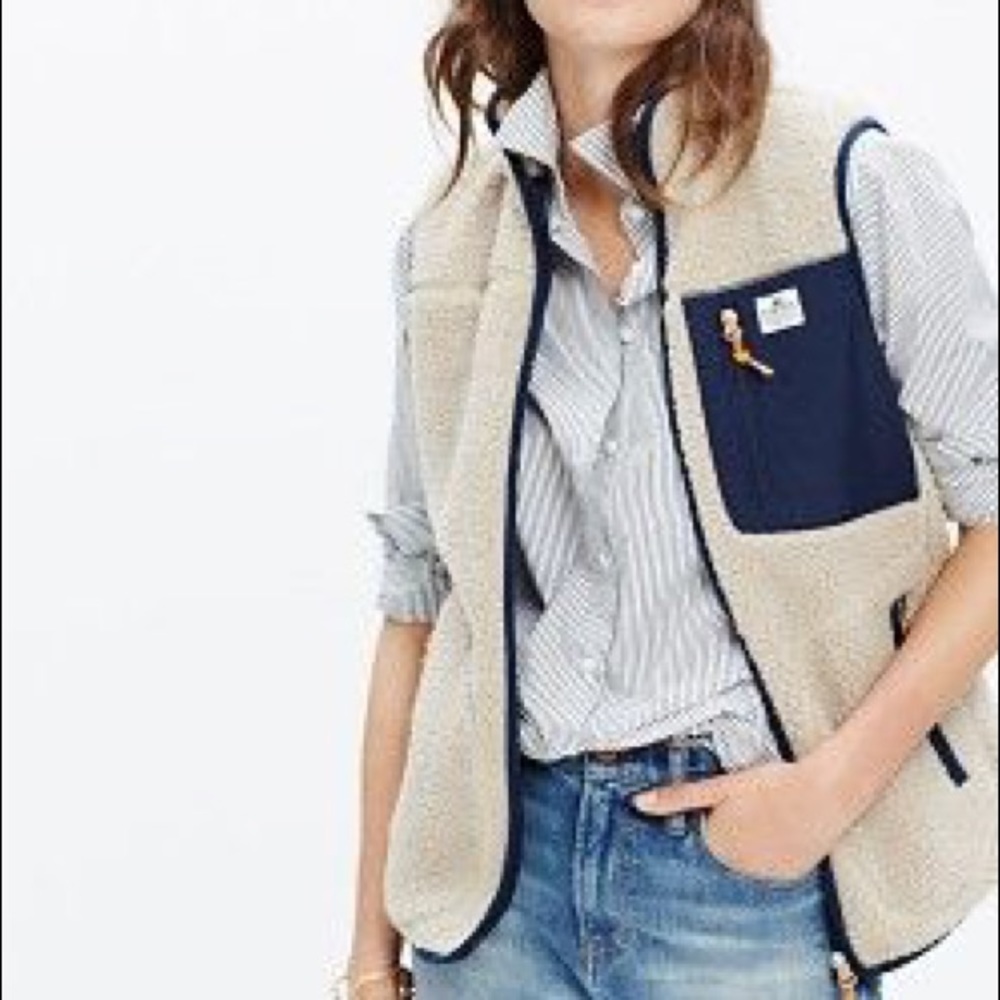 Penfield fleece vest from Madewell
